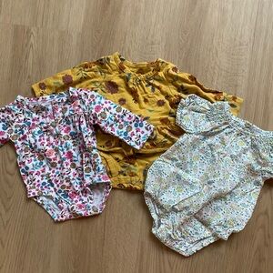 Floral Baby Onesies Set